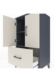 Hyperion Komodin 2 Raflı Tek Çekmeceli 2 Kapaklı 60x44x106 - S48M011V4B