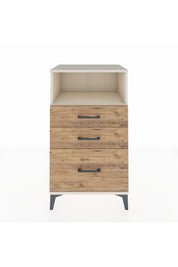 Hyperion Komodin Tek Raflı 3 Çekmeceli 60x44x106 - S48M014V3B