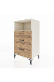 Hyperion Komodin Tek Raflı 3 Çekmeceli 60x44x106 - S48M014V3B