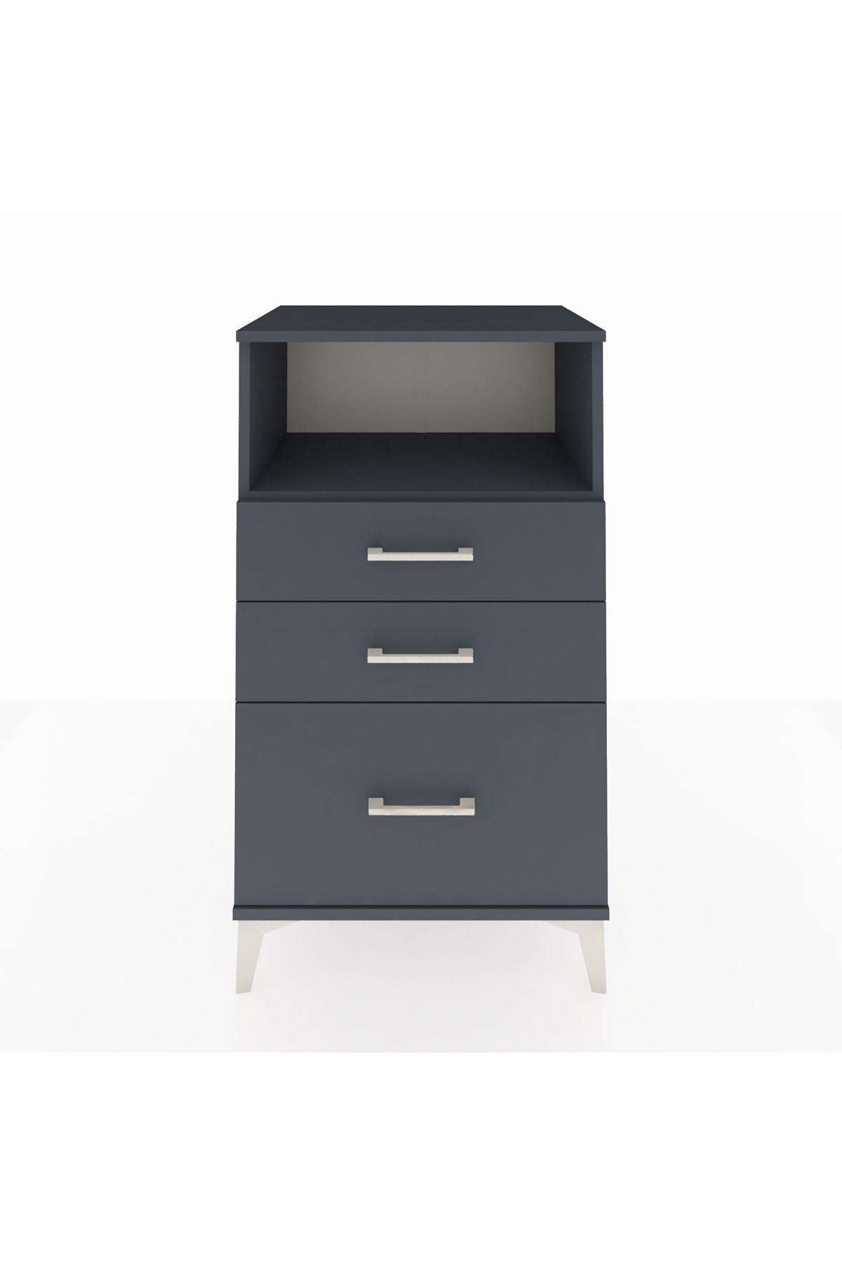 Hyperion Komodin Tek Raflı 3 Çekmeceli 60x44x106 - S48M014V5B