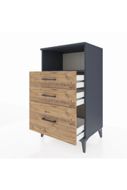 Hyperion Komodin Tek Raflı 3 Çekmeceli 60x44x106 - S48M014V6B