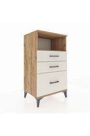Hyperion Komodin Tek Raflı 3 Çekmeceli 60x44x106 - S48M014V7B