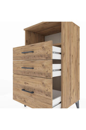 Hyperion Komodin Tek Raflı 3 Çekmeceli 60x44x106 - S48M014V9B