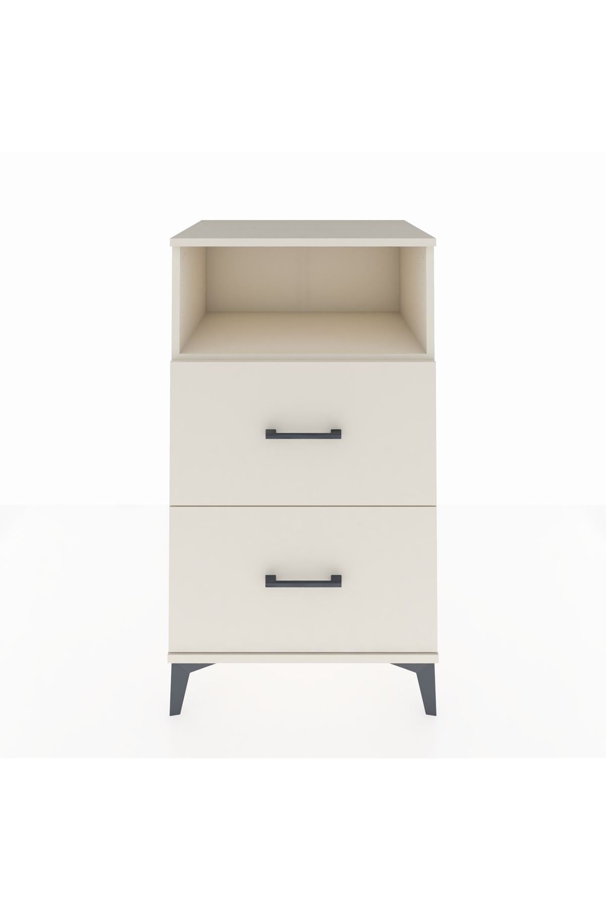Hyperion Komodin Tek Raflı 2 Çekmeceli 60x44x106 - S48M015V1B