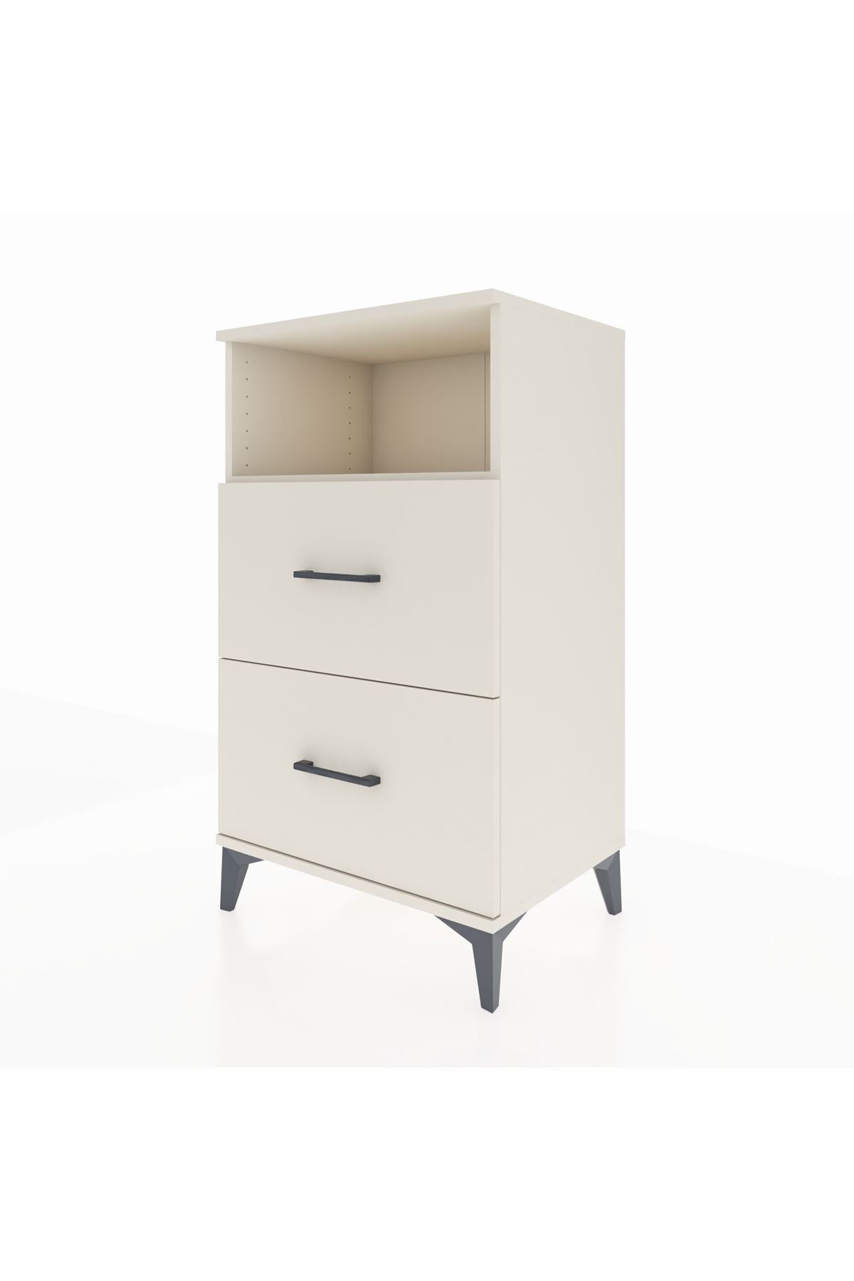 Hyperion Komodin Tek Raflı 2 Çekmeceli 60x44x106 - S48M015V1B