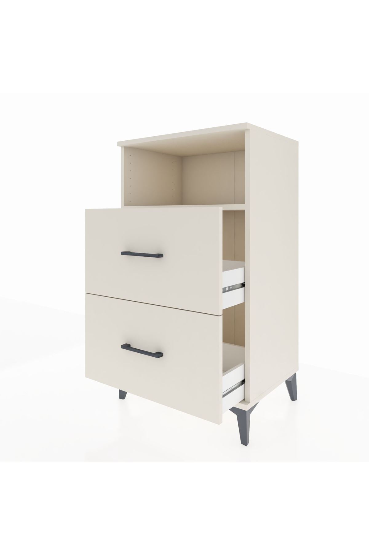 Hyperion Komodin Tek Raflı 2 Çekmeceli 60x44x106 - S48M015V1B