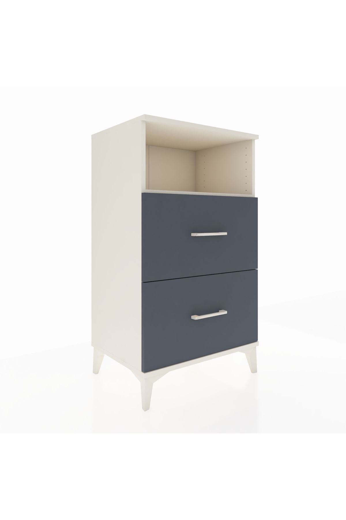 Hyperion Komodin Tek Raflı 2 Çekmeceli 60x44x106 - S48M015V2B