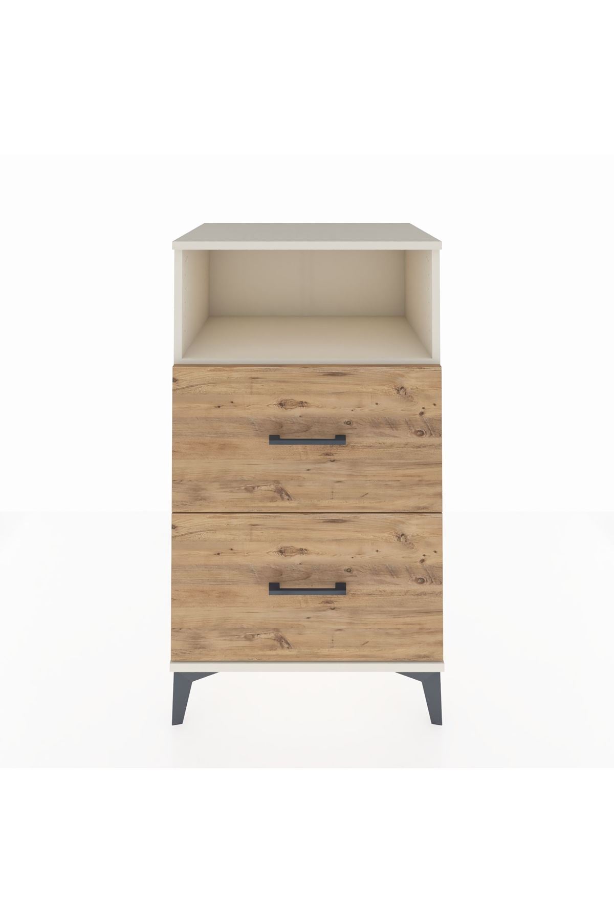 Hyperion Komodin Tek Raflı 2 Çekmeceli 60x44x106 - S48M015V3B