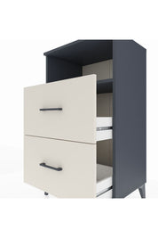 Hyperion Komodin Tek Raflı 2 Çekmeceli 60x44x106 - S48M015V4B