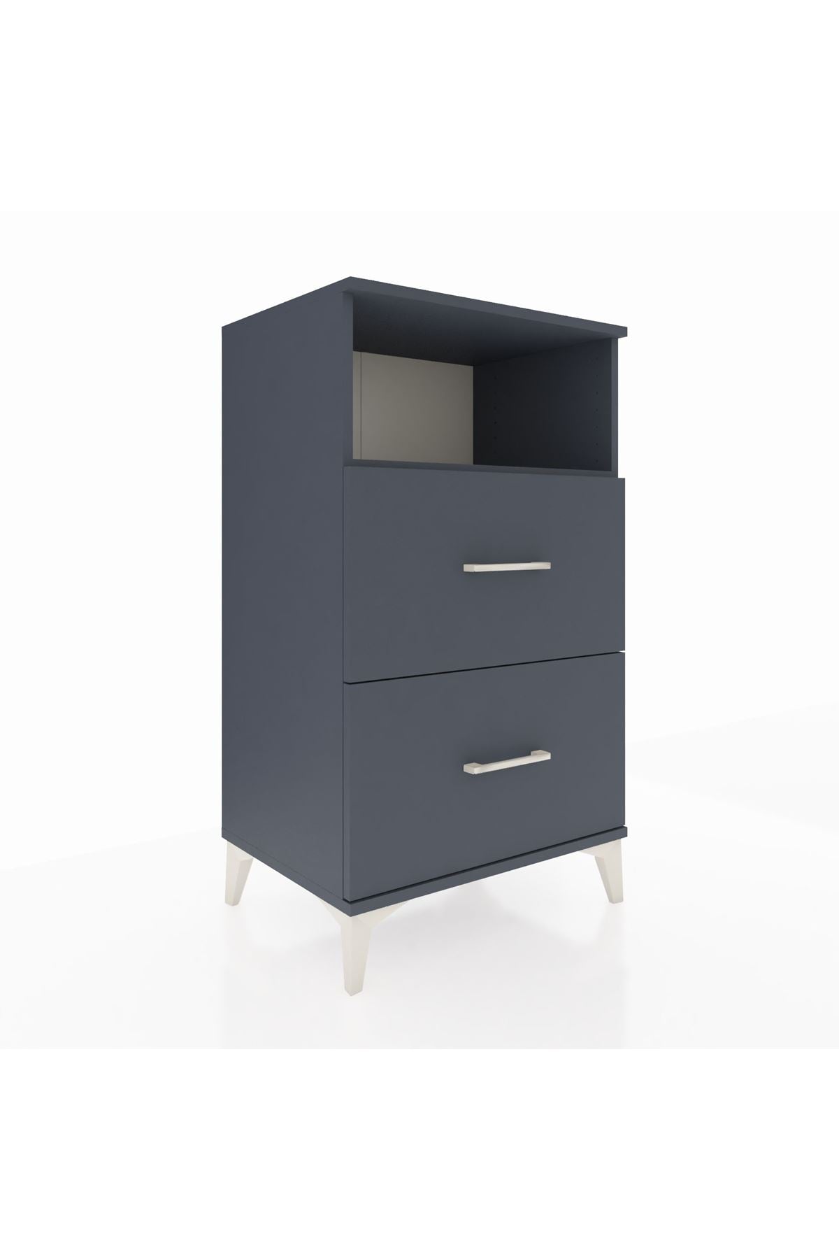 Hyperion Komodin Tek Raflı 2 Çekmeceli 60x44x106 - S48M015V5B