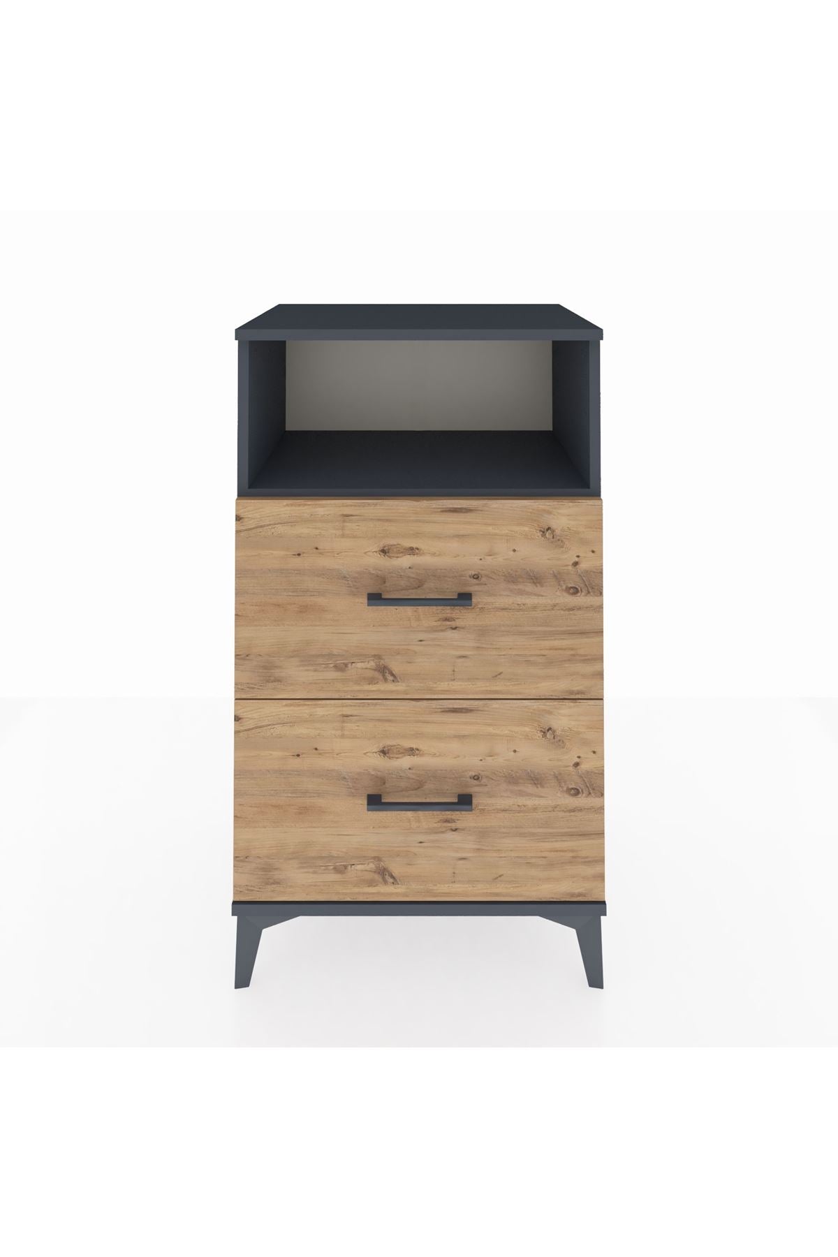 Hyperion Komodin Tek Raflı 2 Çekmeceli 60x44x106 - S48M015V6B