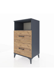 Hyperion Komodin Tek Raflı 2 Çekmeceli 60x44x106 - S48M015V6B
