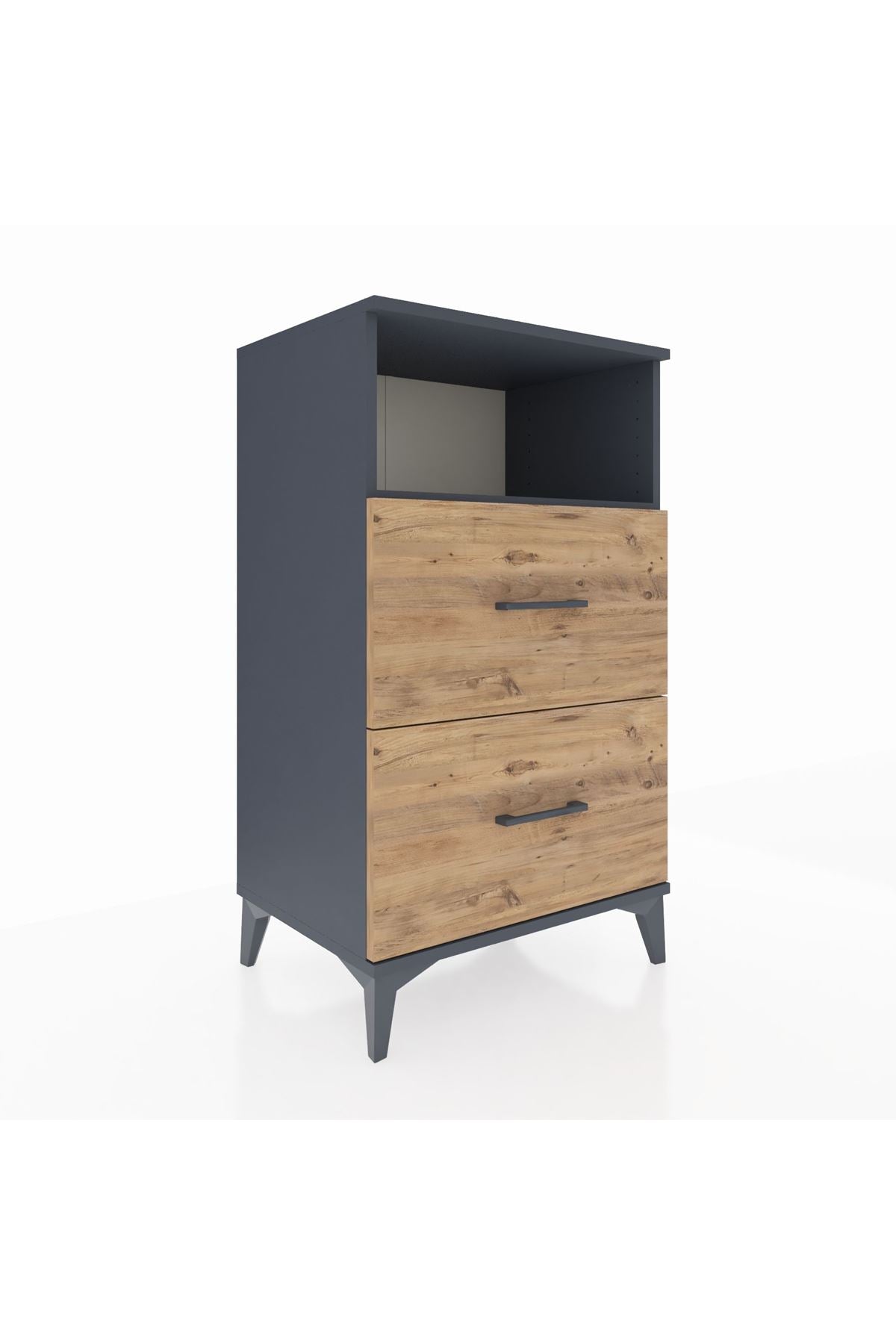 Hyperion Komodin Tek Raflı 2 Çekmeceli 60x44x106 - S48M015V6B