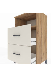 Hyperion Komodin Tek Raflı 2 Çekmeceli 60x44x106 - S48M015V7B