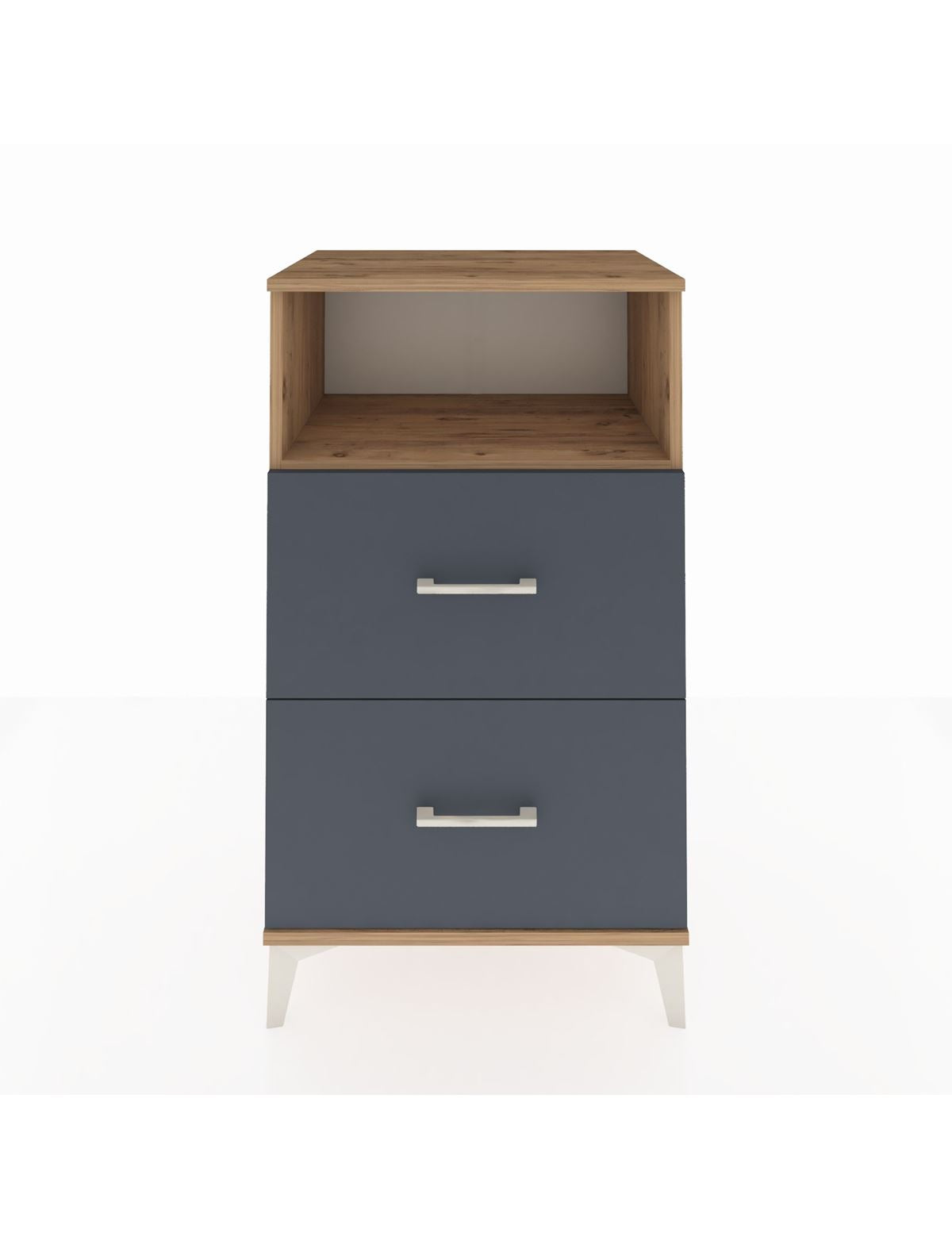 Hyperion Komodin Tek Raflı 2 Çekmeceli 60x44x106 - S48M015V8B