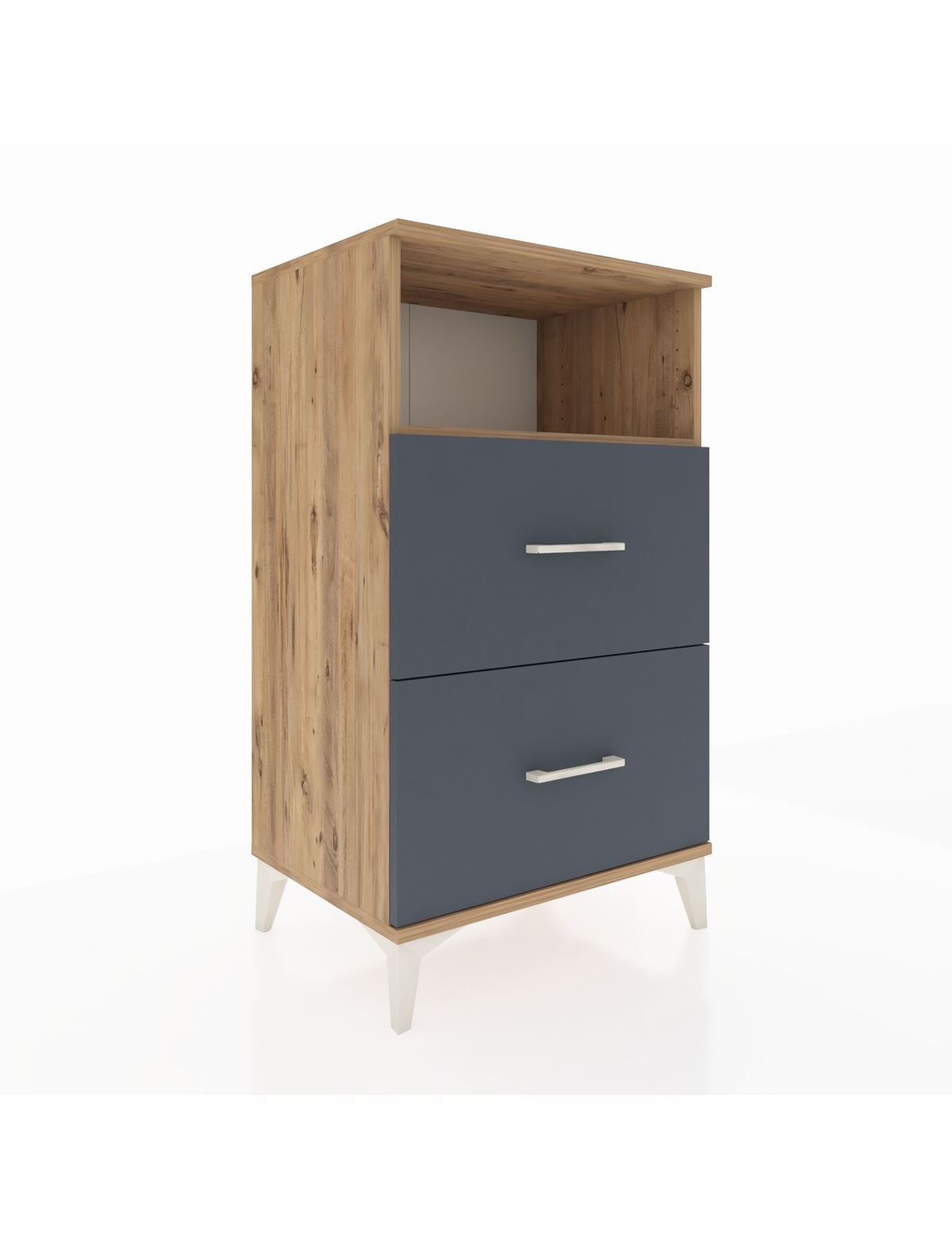 Hyperion Komodin Tek Raflı 2 Çekmeceli 60x44x106 - S48M015V8B