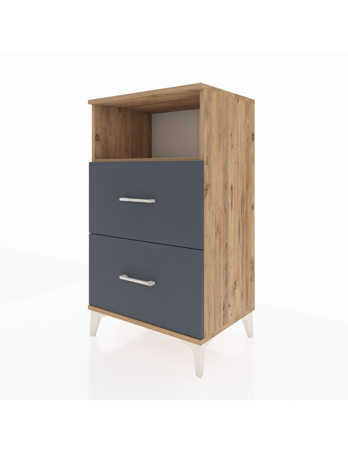 Hyperion Komodin Tek Raflı 2 Çekmeceli 60x44x106 - S48M015V8B