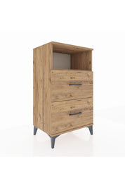 Hyperion Komodin Tek Raflı 2 Çekmeceli 60x44x106 - S48M015V9B