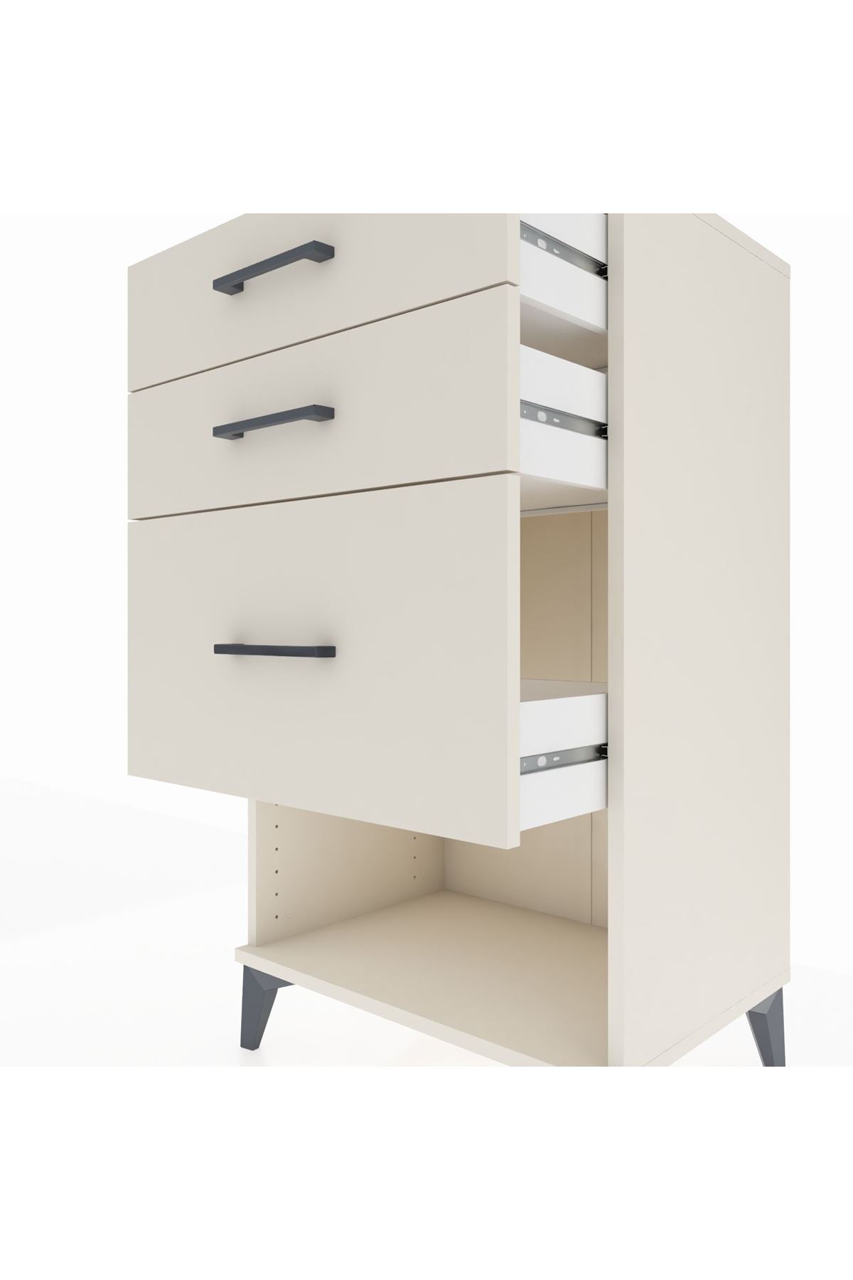 Hyperion Komodin 3 Çekmeceli 60x44x106 - S48M016V1B