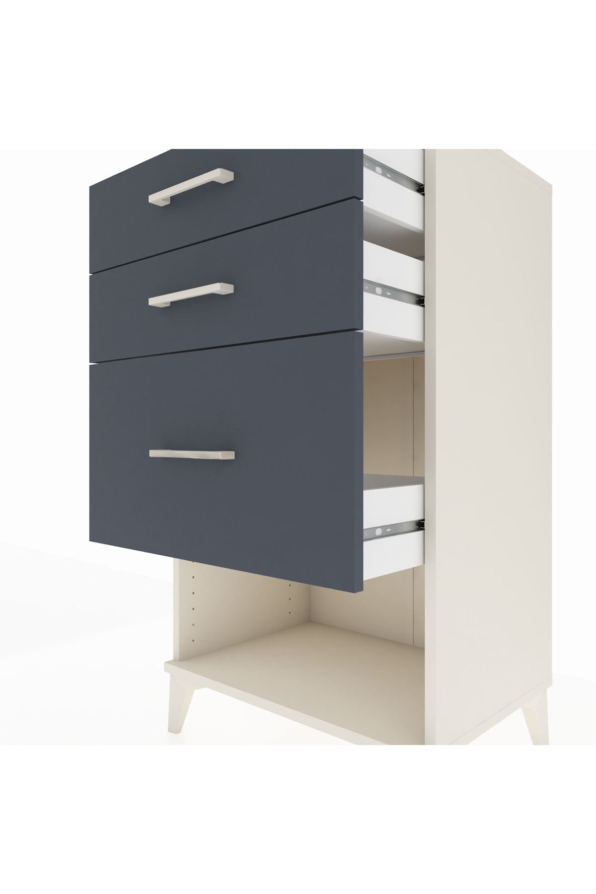 Hyperion Komodin 3 Çekmeceli 60x44x106 - S48M016V2B