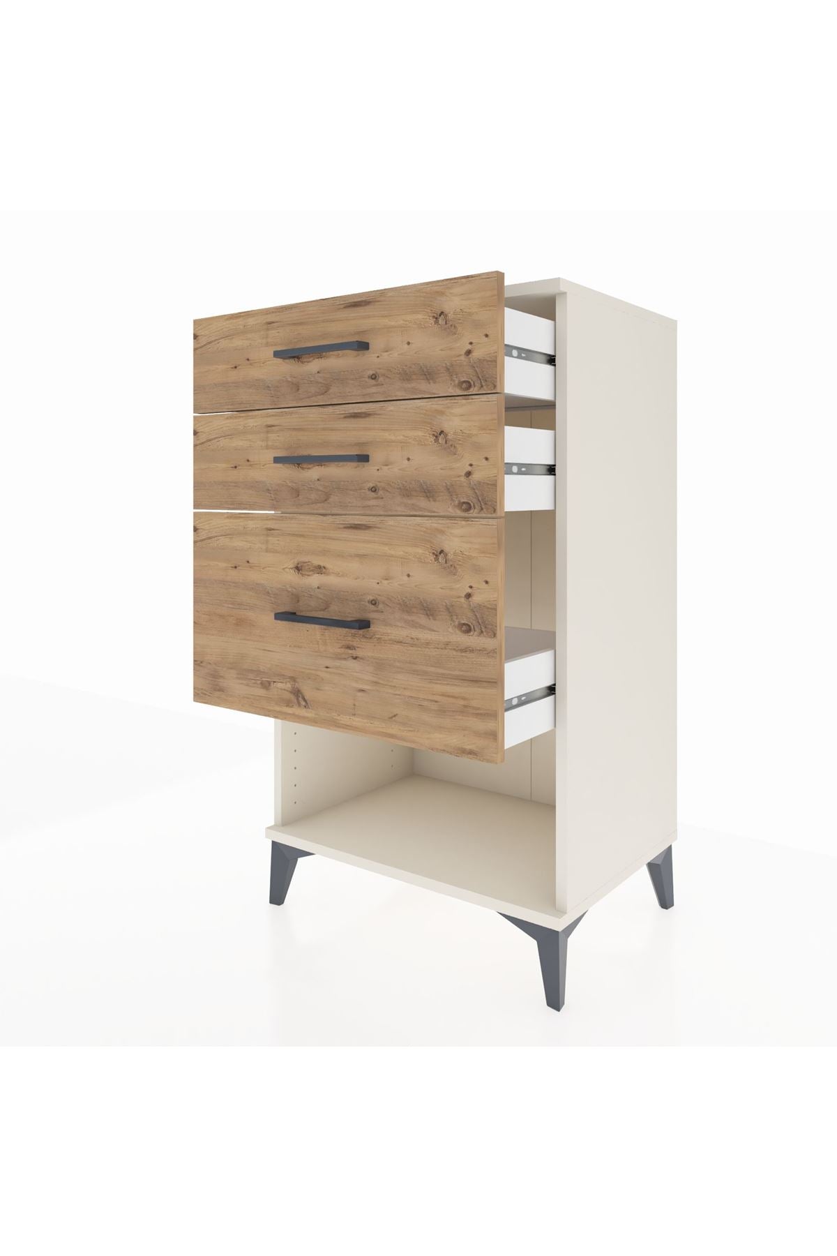 Hyperion Komodin 3 Çekmeceli 60x44x106 - S48M016V3B