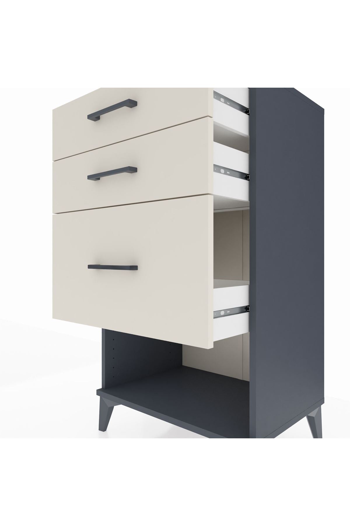 Hyperion Komodin 3 Çekmeceli 60x44x106 - S48M016V4B