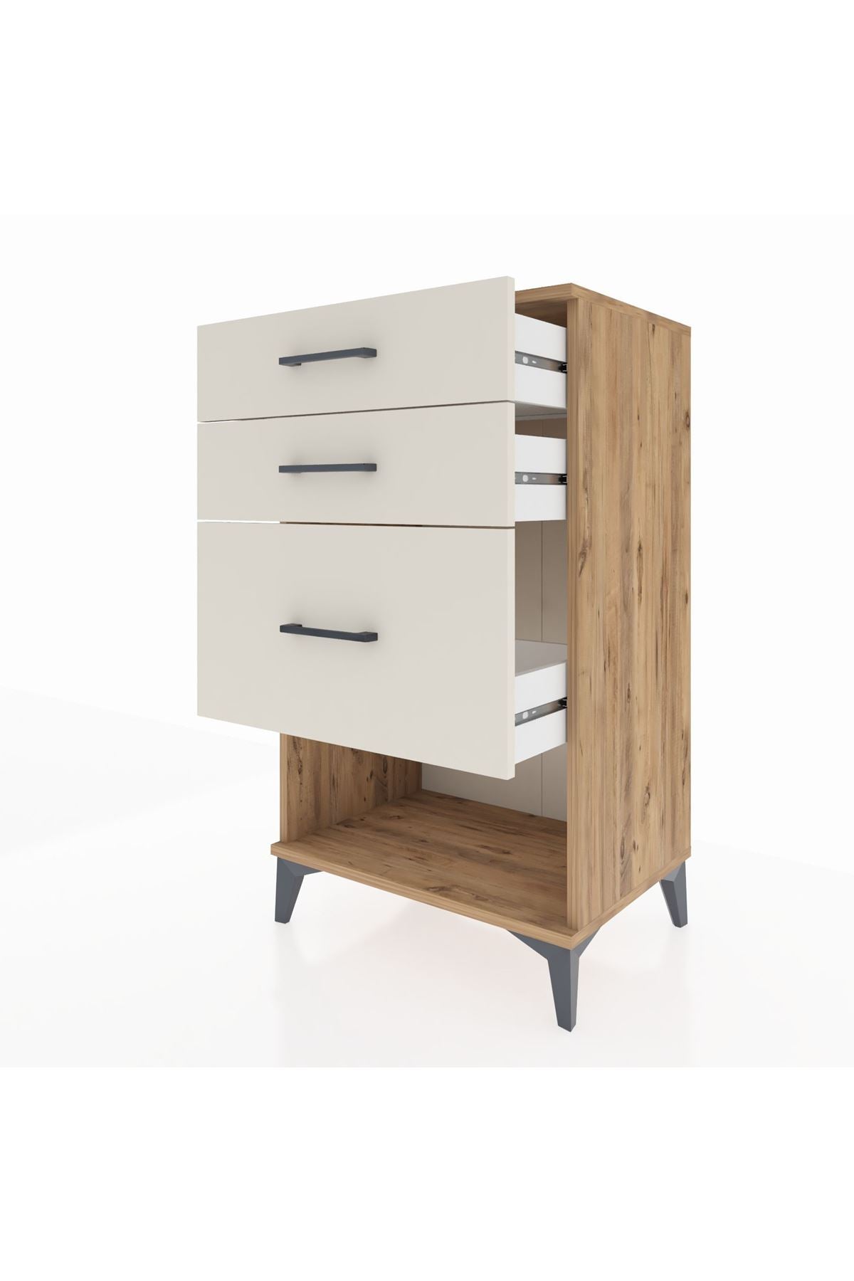 Hyperion Komodin 3 Çekmeceli 60x44x106 - S48M016V7B