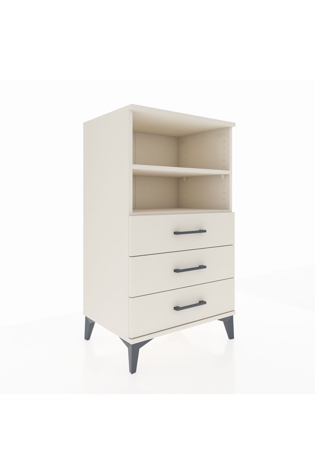 Hyperion Komodin 2 Raflı 3 Çekmeceli 60x44x106 - S48M017V1B