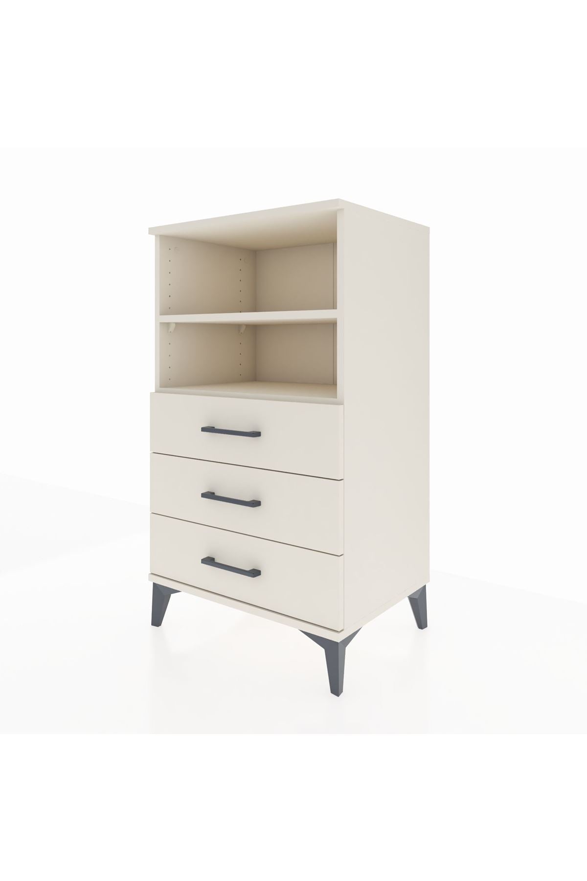 Hyperion Komodin 2 Raflı 3 Çekmeceli 60x44x106 - S48M017V1B