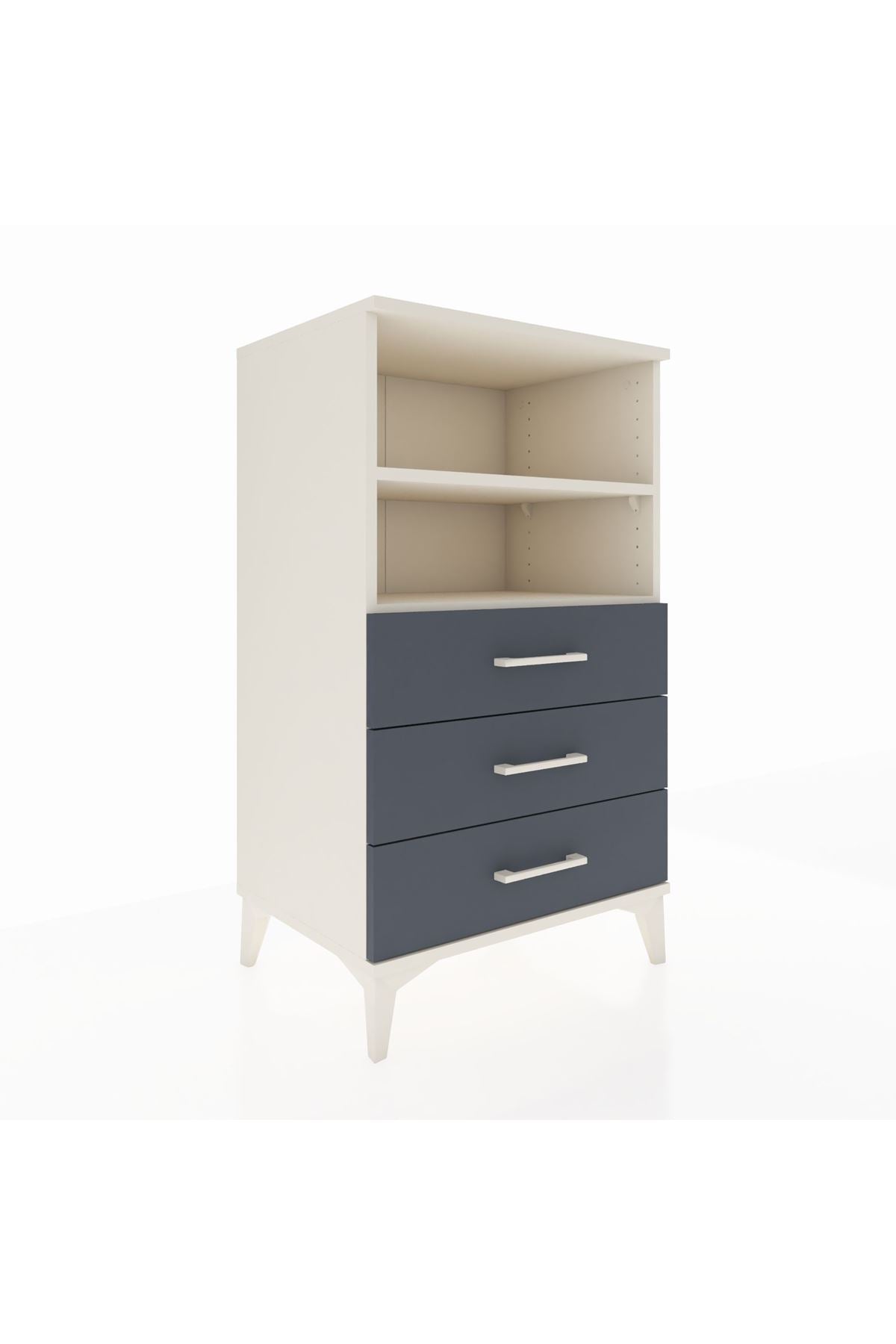 Hyperion Komodin 2 Raflı 3 Çekmeceli 60x44x106 - S48M017V2B