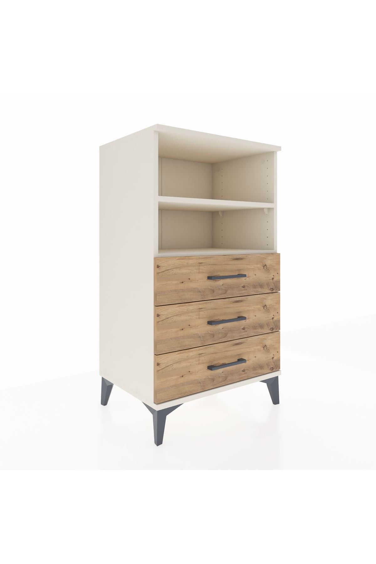 Hyperion Komodin 2 Raflı 3 Çekmeceli 60x44x106 - S48M017V3B