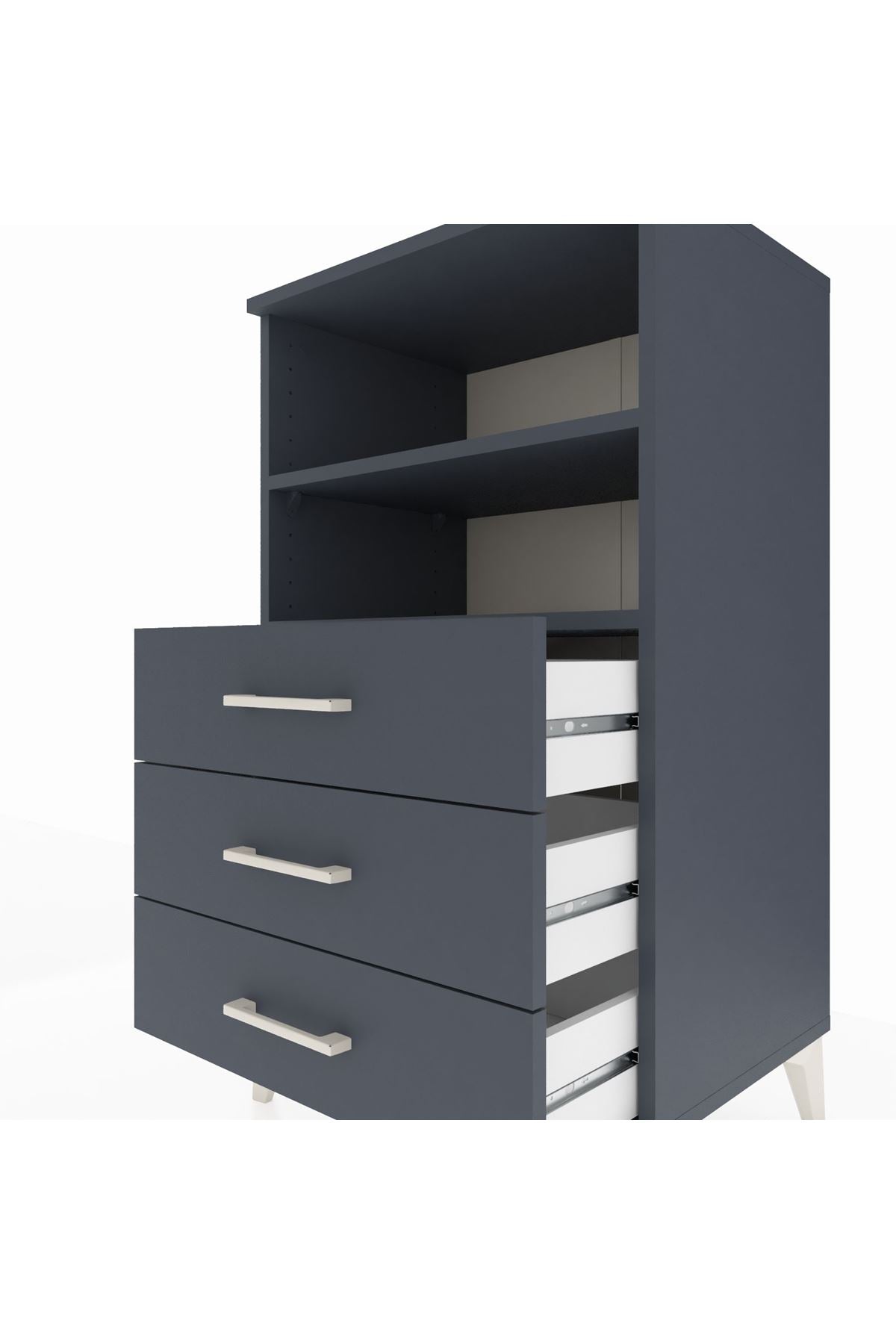 Hyperion Komodin 2 Raflı 3 Çekmeceli 60x44x106 - S48M017V5B