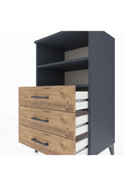 Hyperion Komodin 2 Raflı 3 Çekmeceli 60x44x106 - S48M017V6B