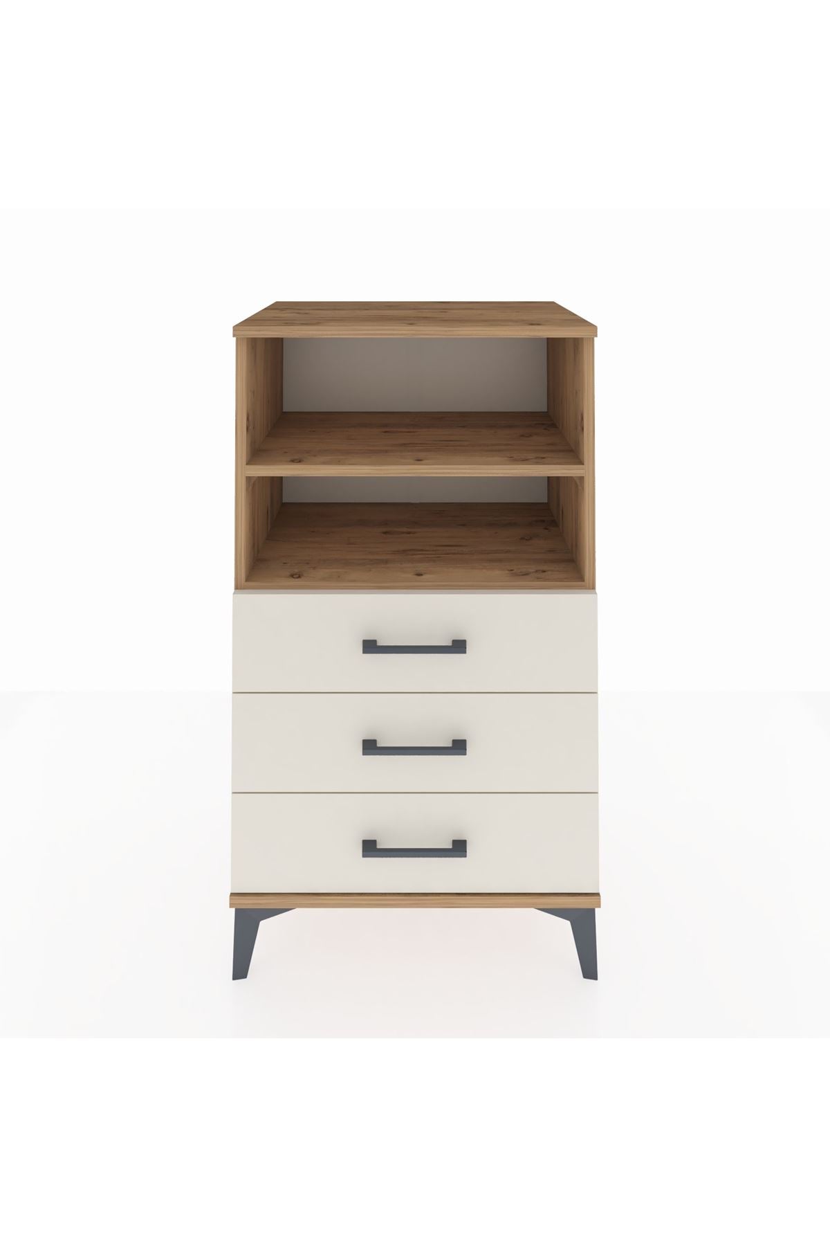 Hyperion Komodin 2 Raflı 3 Çekmeceli 60x44x106 - S48M017V7B