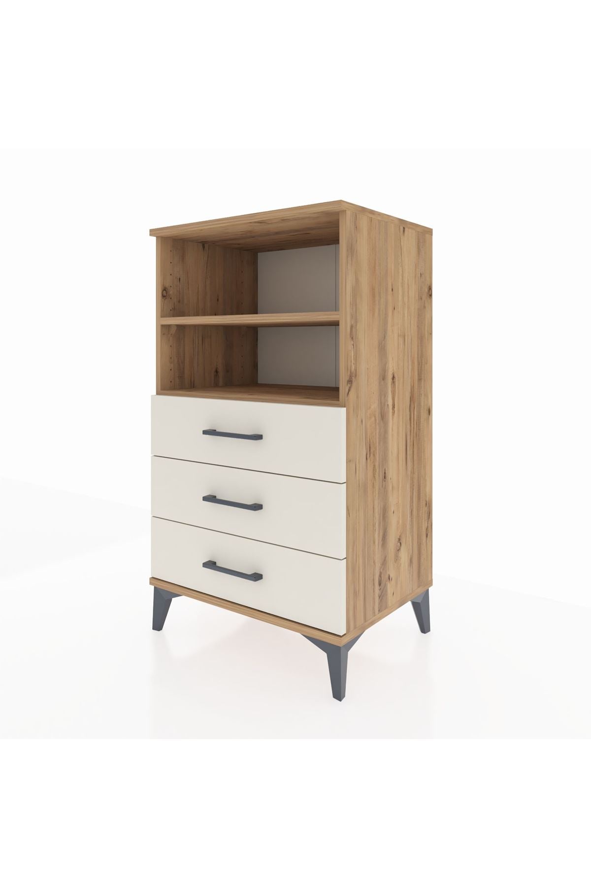 Hyperion Komodin 2 Raflı 3 Çekmeceli 60x44x106 - S48M017V7B
