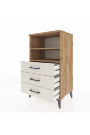 Hyperion Komodin 2 Raflı 3 Çekmeceli 60x44x106 - S48M017V7B
