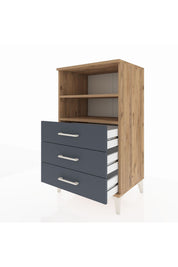 Hyperion Komodin 2 Raflı 3 Çekmeceli 60x44x106 - S48M017V8B
