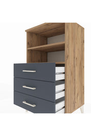 Hyperion Komodin 2 Raflı 3 Çekmeceli 60x44x106 - S48M017V8B