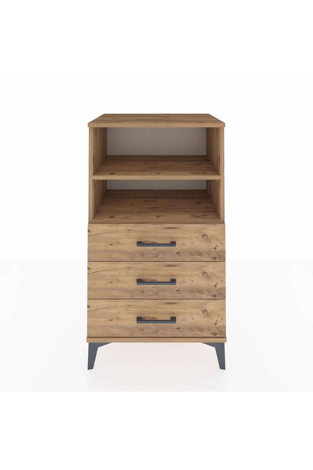 Hyperion Komodin 2 Raflı 3 Çekmeceli 60x44x106 - S48M017V9B