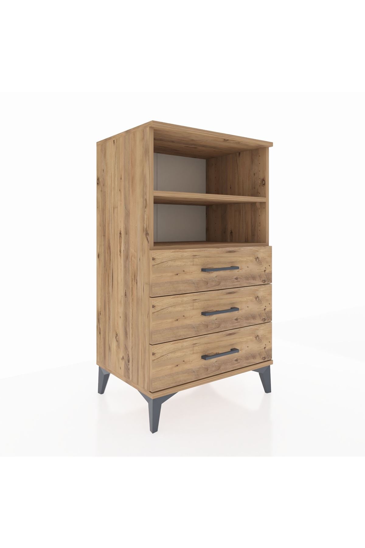 Hyperion Komodin 2 Raflı 3 Çekmeceli 60x44x106 - S48M017V9B
