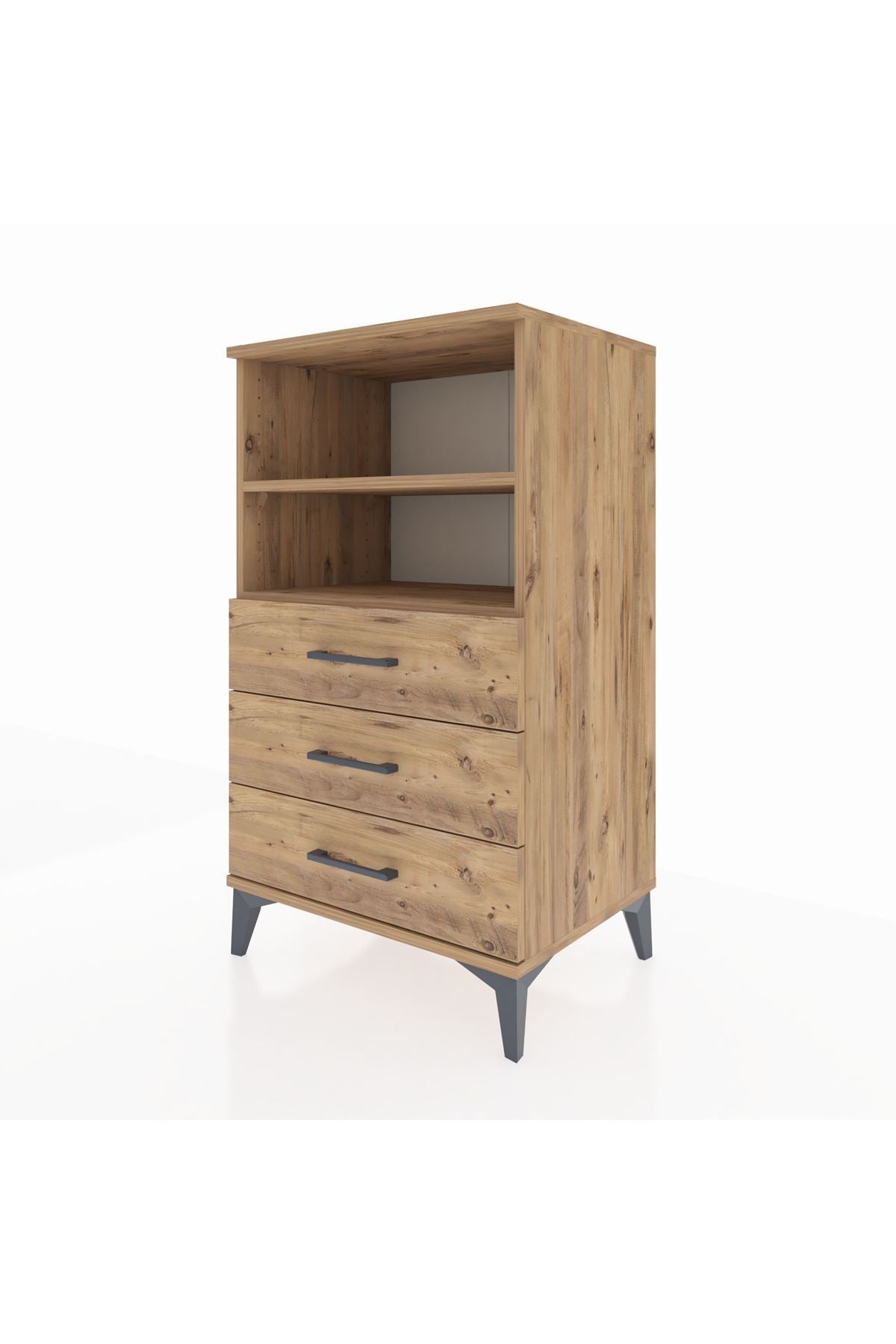 Hyperion Komodin 2 Raflı 3 Çekmeceli 60x44x106 - S48M017V9B