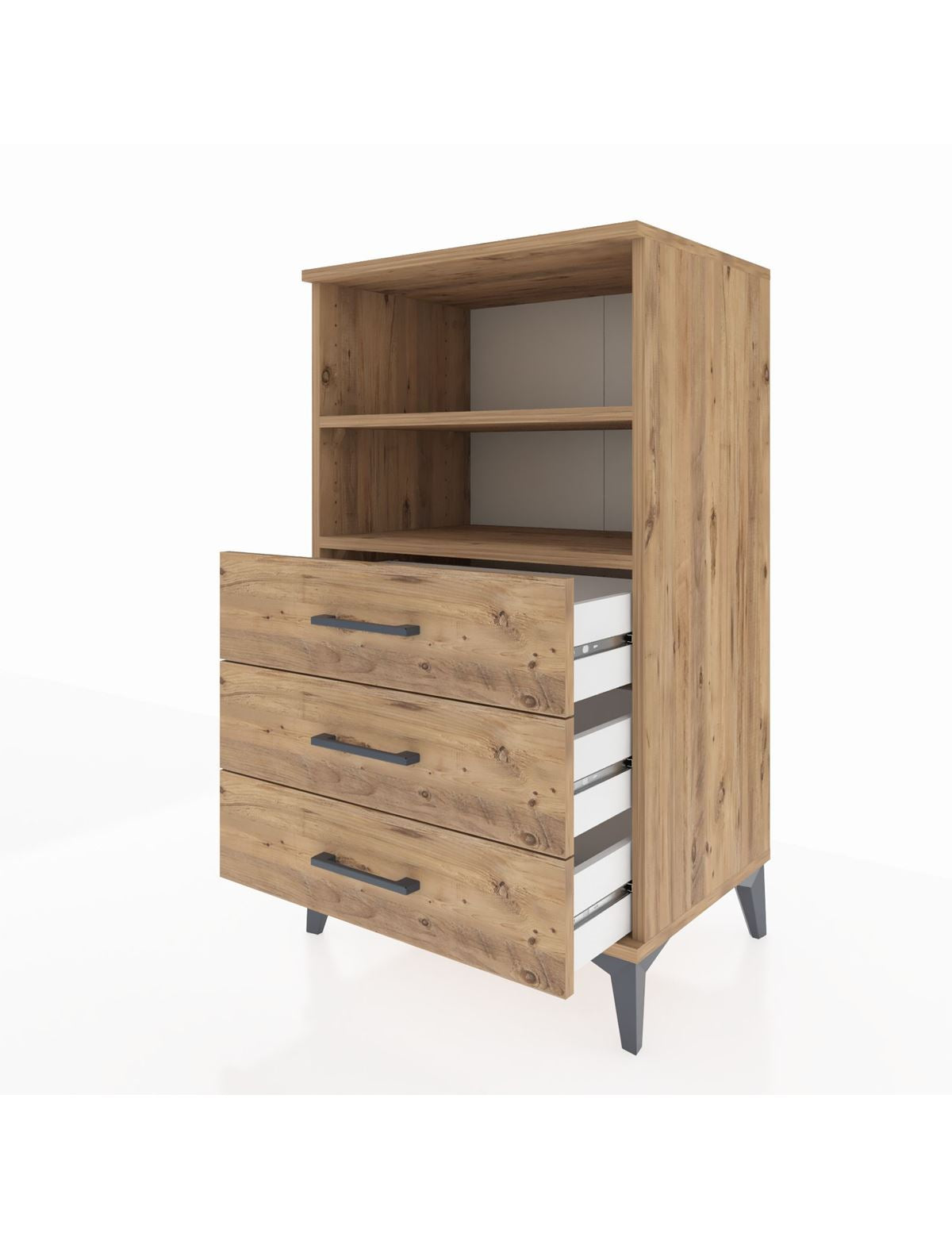 Hyperion Komodin 2 Raflı 3 Çekmeceli 60x44x106 - S48M017V9B