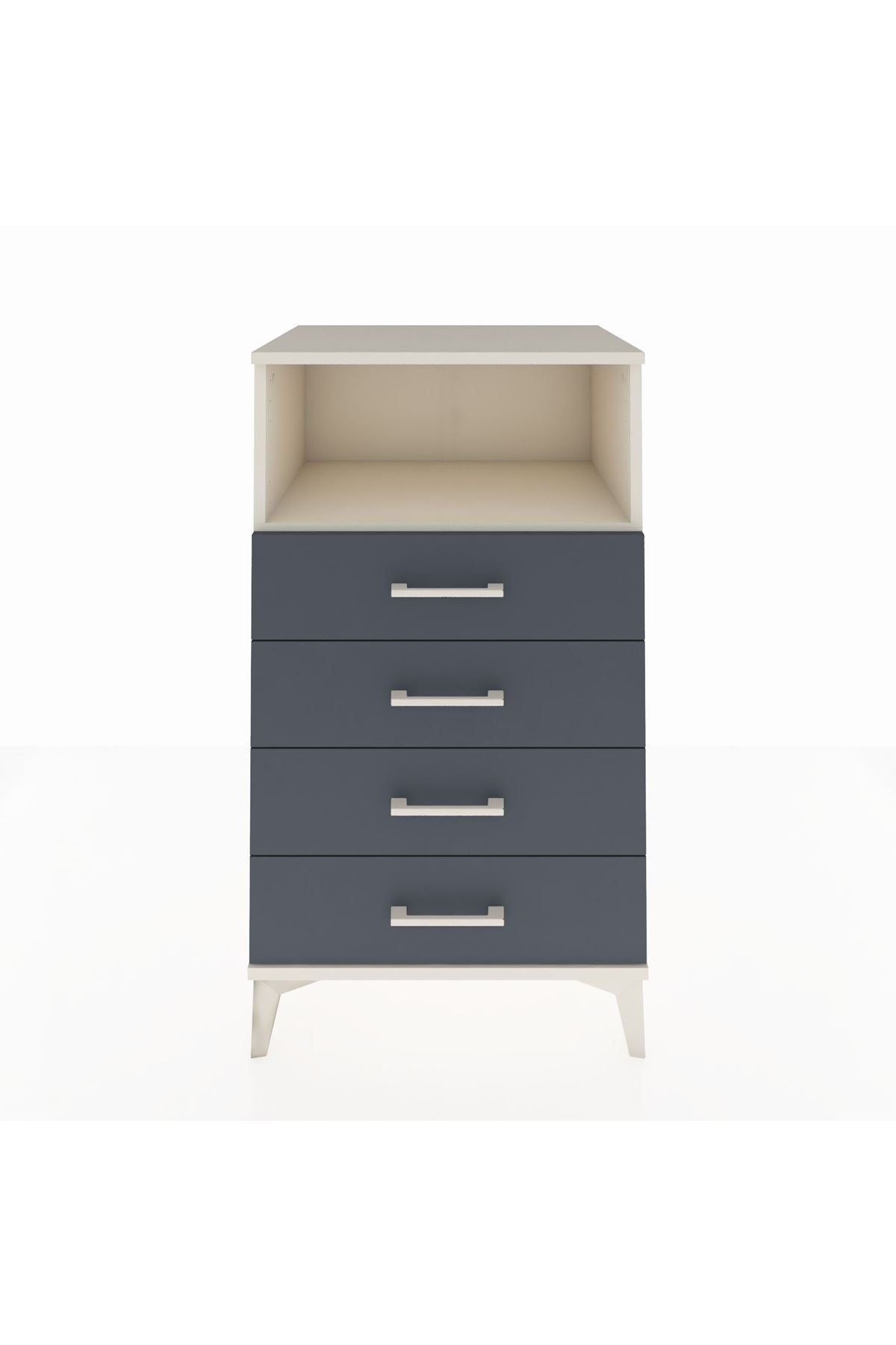 Hyperion Komodin Tek Raflı 4 Çekmeceli 60x44x106 - S48M018V2B