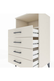 Hyperion Komodin Tek Raflı 4 Çekmeceli 60x44x106 - S48M018V1B