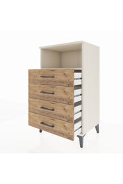 Hyperion Komodin Tek Raflı 4 Çekmeceli 60x44x106 - S48M018V3B