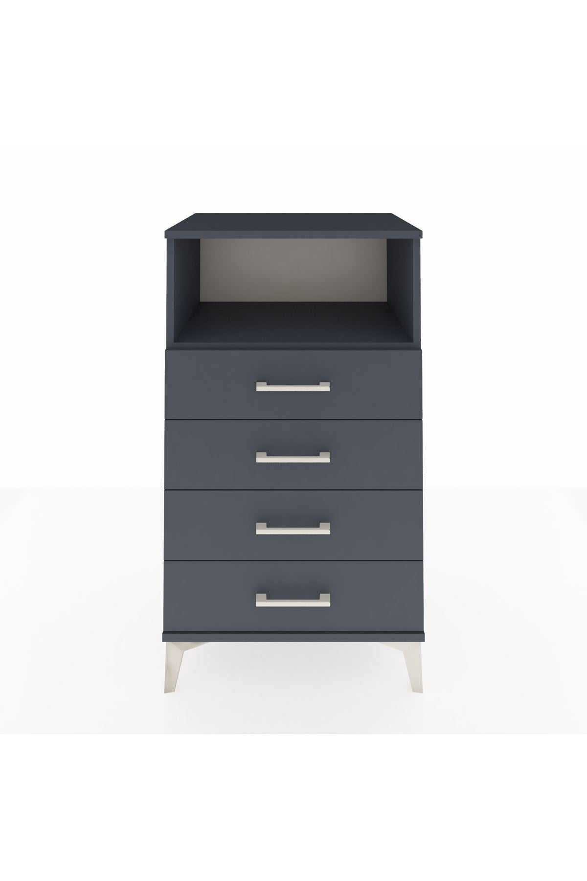 Hyperion Komodin Tek Raflı 4 Çekmeceli 60x44x106 - S48M018V5B