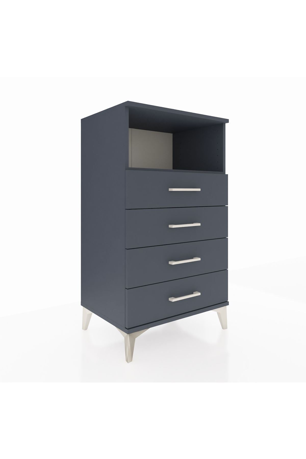 Hyperion Komodin Tek Raflı 4 Çekmeceli 60x44x106 - S48M018V5B