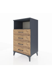 Hyperion Komodin Tek Raflı 4 Çekmeceli 60x44x106 - S48M018V6B