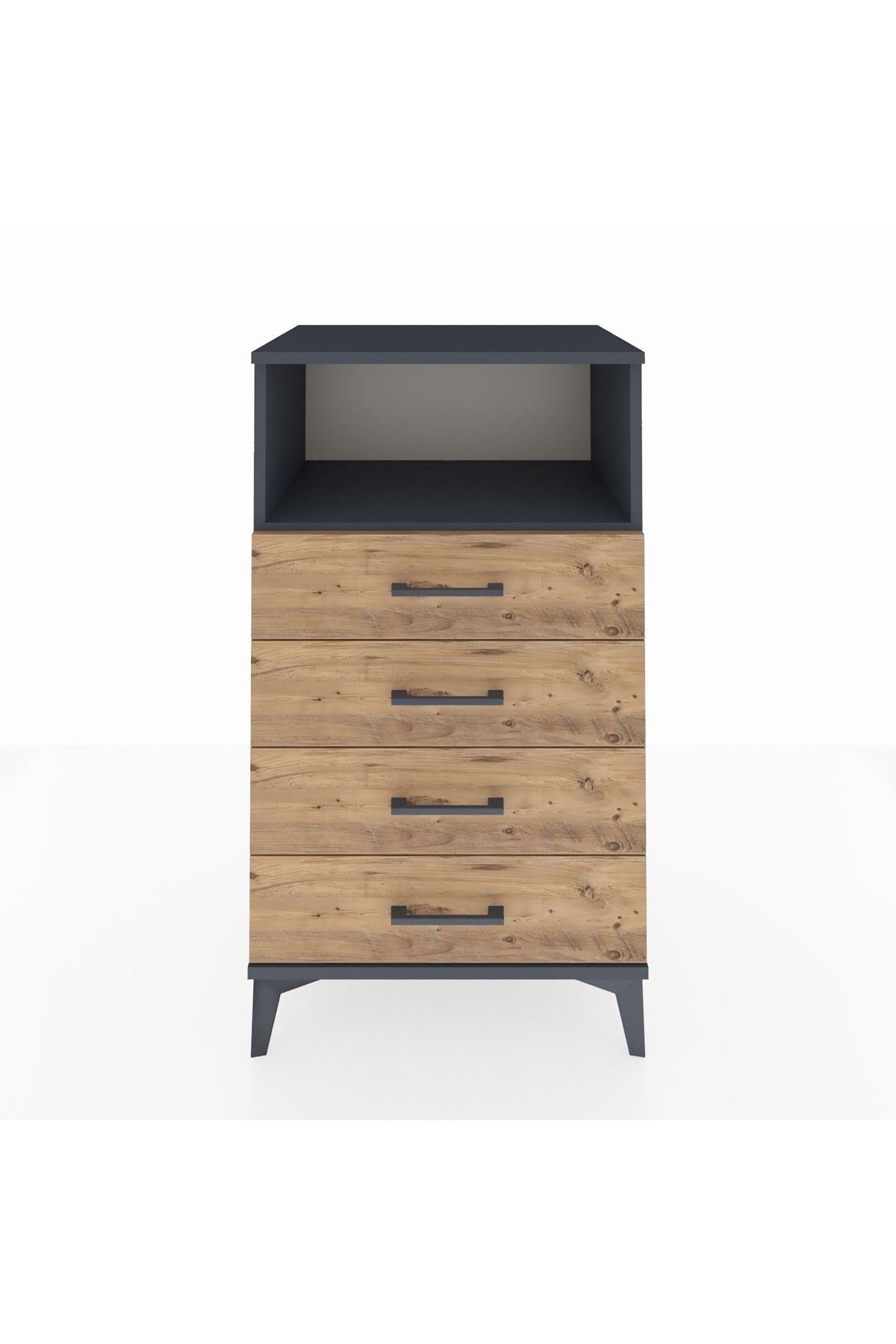 Hyperion Komodin Tek Raflı 4 Çekmeceli 60x44x106 - S48M018V6B