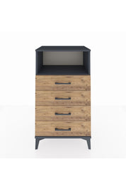 Hyperion Komodin Tek Raflı 4 Çekmeceli 60x44x106 - S48M018V6B